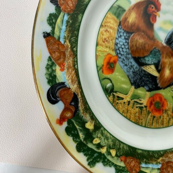 Department 56 Rooster Decorative plates set of 4 small - Picture 3 of 12